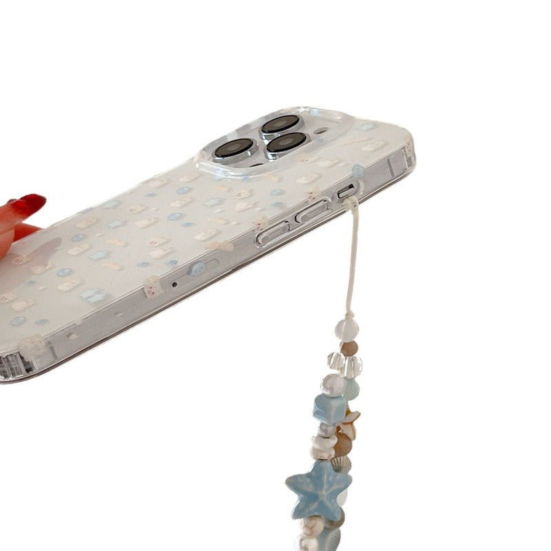 Cute Starry Bear Chain Phone Case