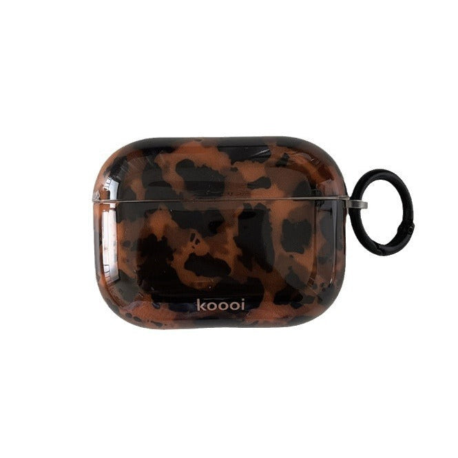Leopard Print Amber Case For AirPods