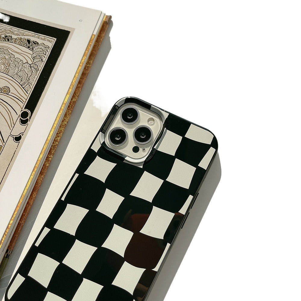 Black Checkered Pattern Phone Case