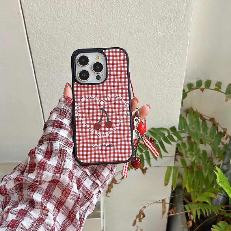 Sweet Heart Cherry Chain Phone Case
