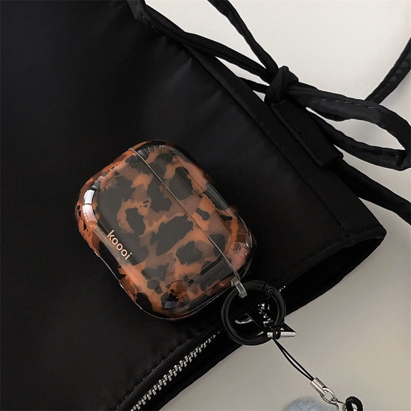Leopard Print Amber Case For AirPods