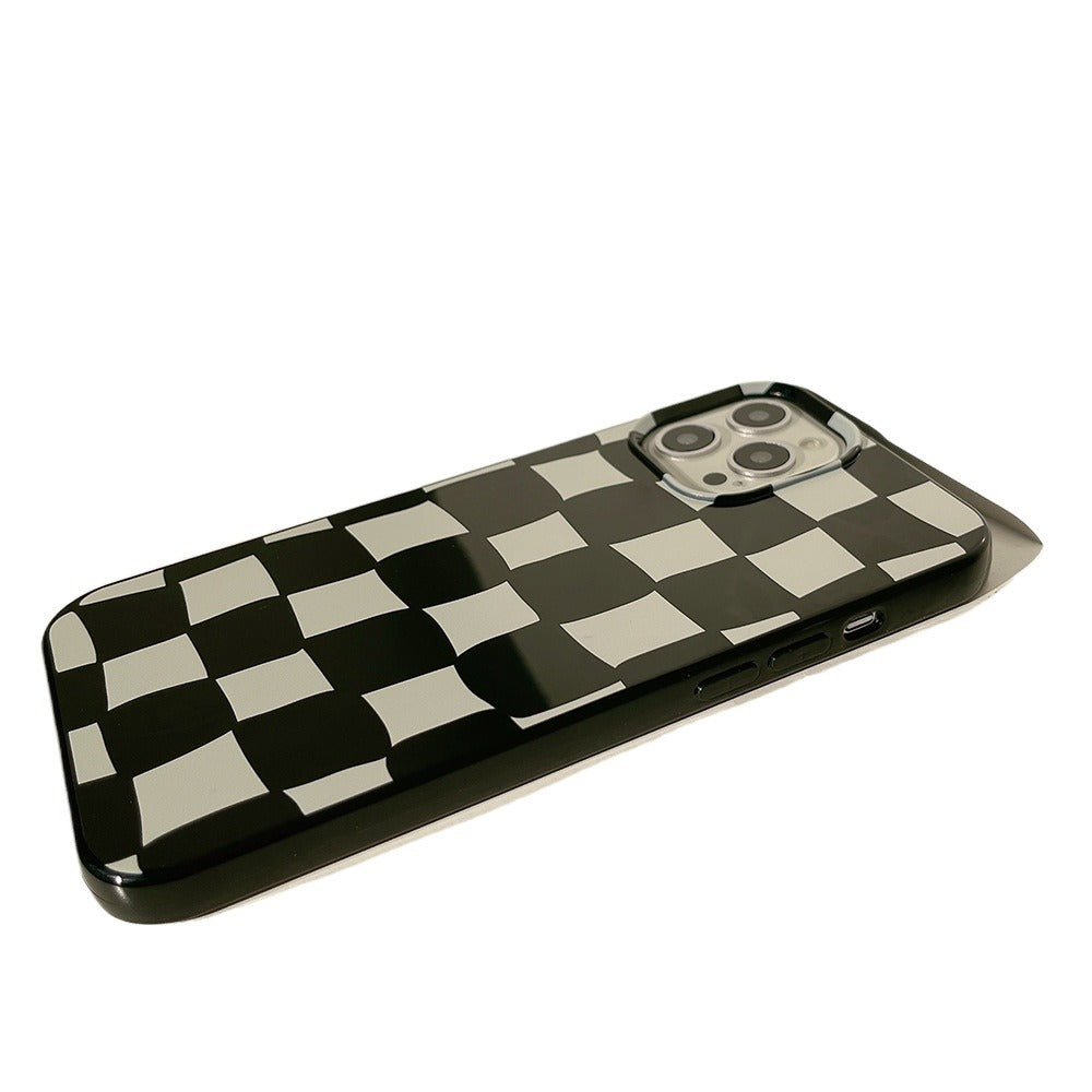 Black Checkered Pattern Phone Case