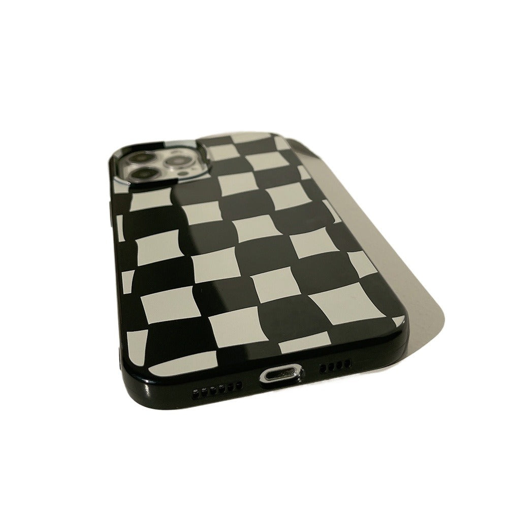 Black Checkered Pattern Phone Case