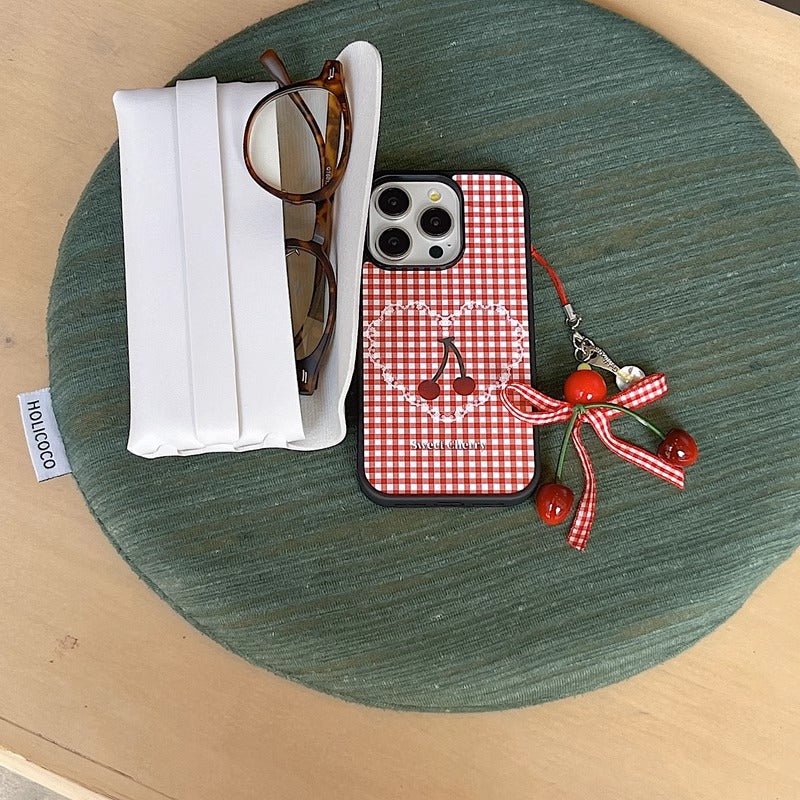 Sweet Heart Cherry Chain Phone Case