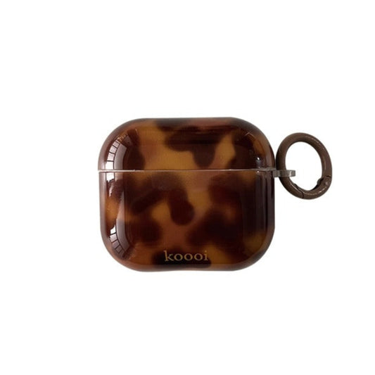 Leopard Print Amber Case For AirPods