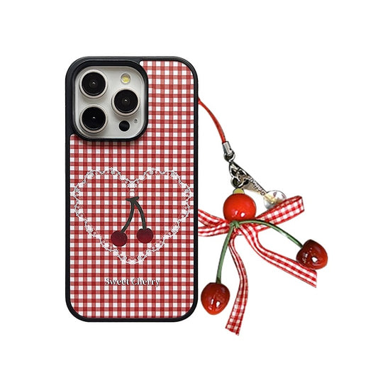 Sweet Heart Cherry Chain Phone Case