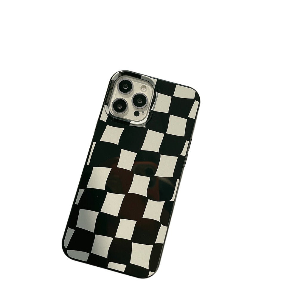 Black Checkered Pattern Phone Case