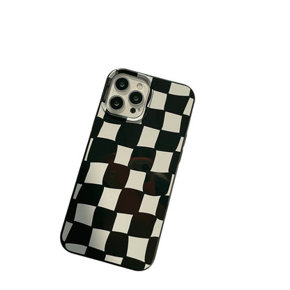 Black Checkered Pattern Phone Case