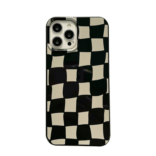 Black Checkered Pattern Phone Case